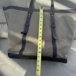 Men's Olive and Black Tote Bag